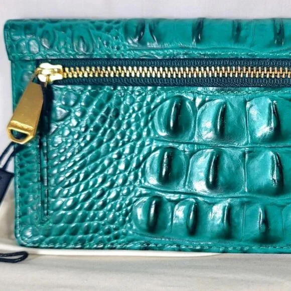 Brahmin Teal Shoulder Bag and Wallet Set - Picture 14 of 15